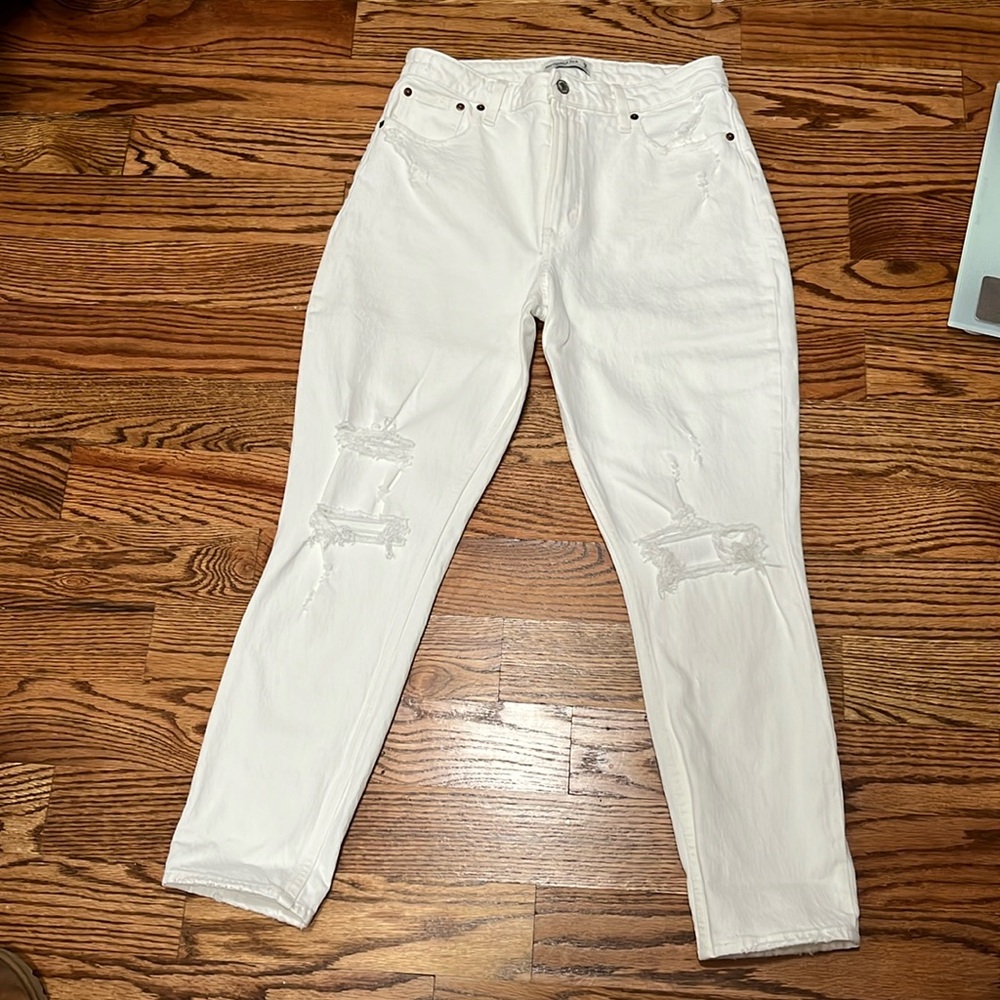 Abercrombie and fitch. The skinny high rise. Curve love jeans
